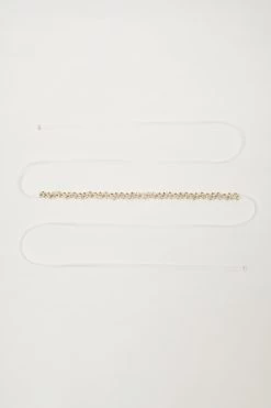 Bridal Gold Diamante Pearl Belt