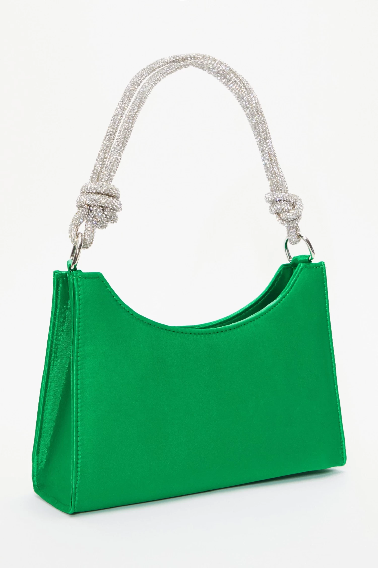 Green Satin Knot Shoulder Bag - Image 2
