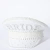 White Sequin 'Bride' Hat