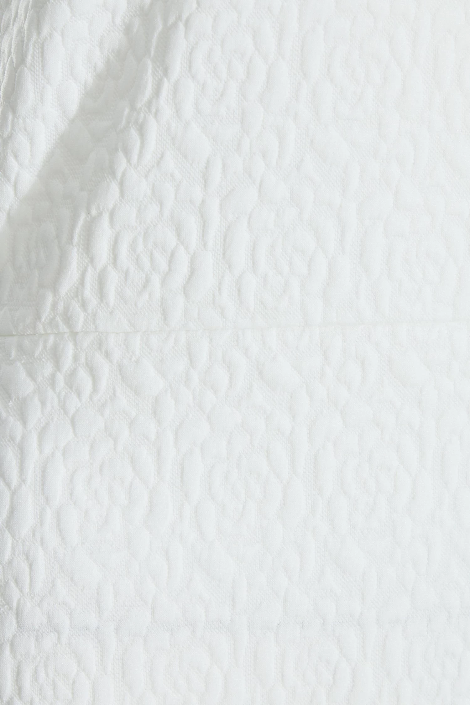 White Embroidered Frill Hem Midi Dress - Image 6