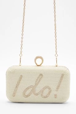 Bridal Pearl 'I Do' Box Bag