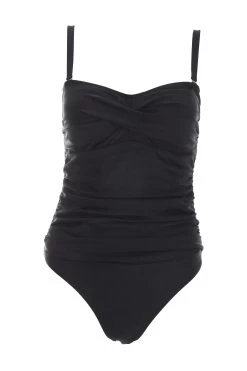 Black Wrap Front Swimsuit