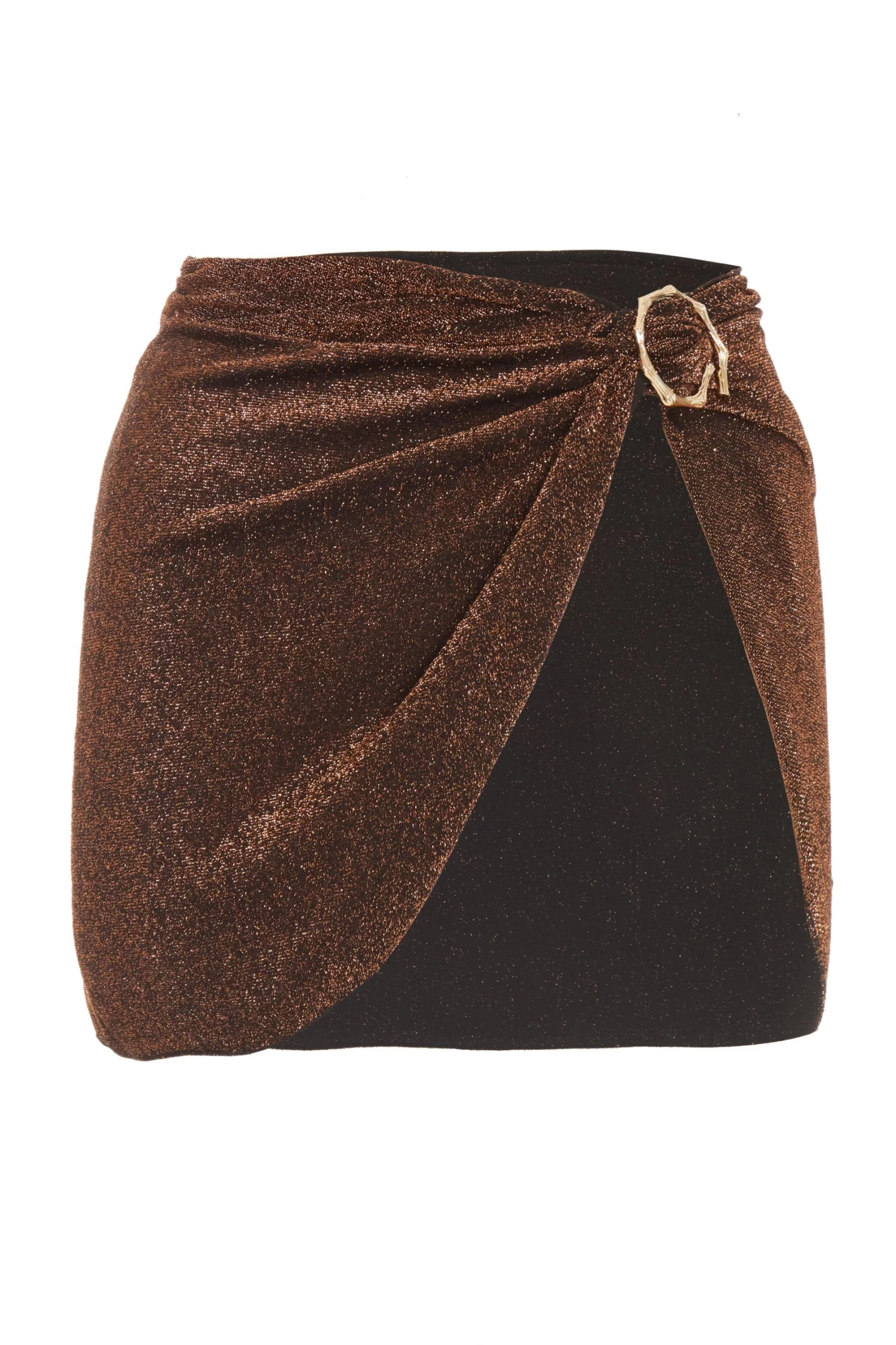 Brown Shimmer Knot Sarong