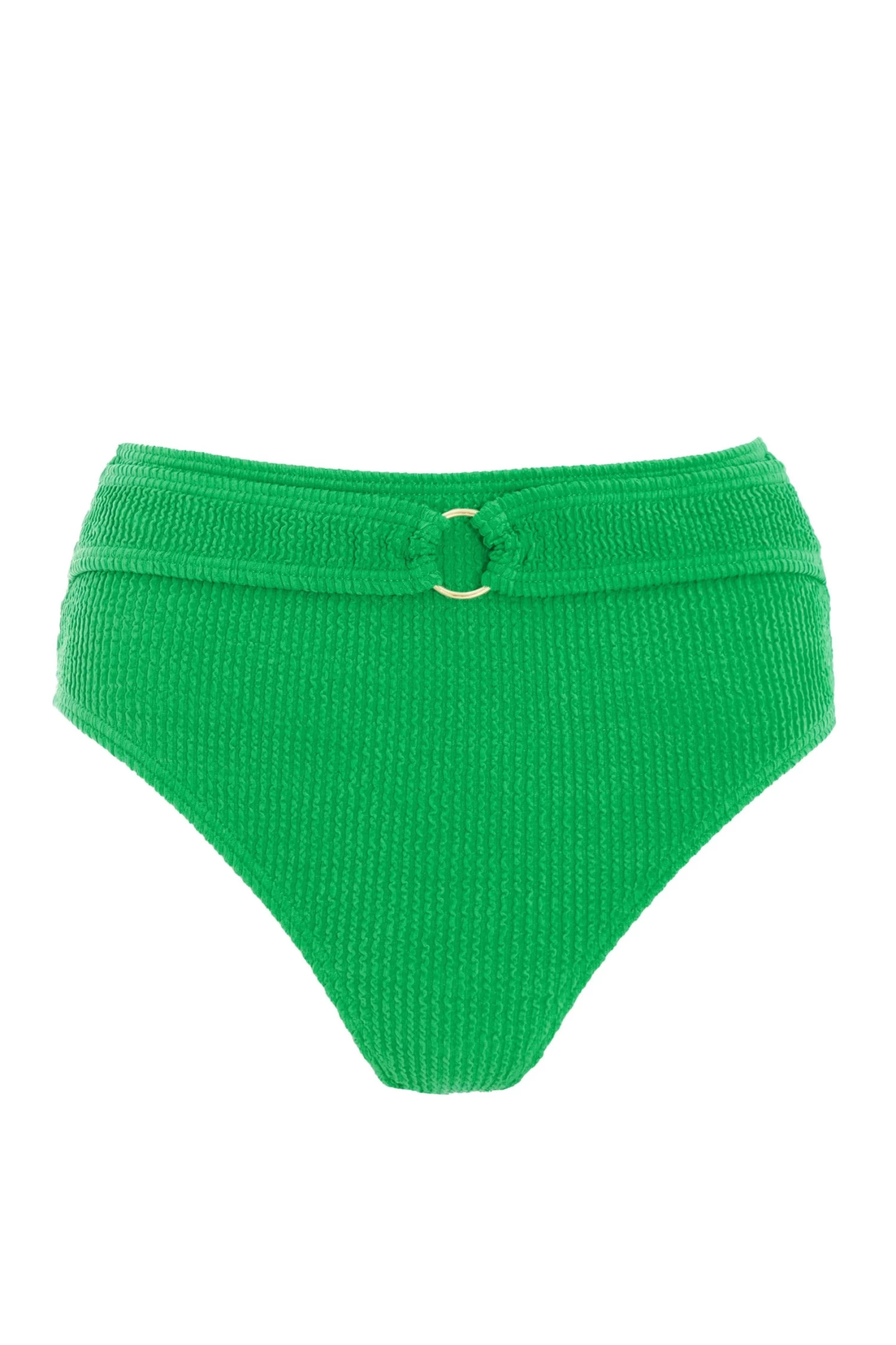Green High Waist Bikini Bottoms