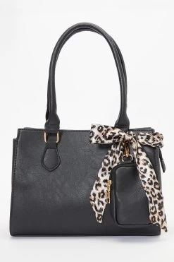 Black Scarf Tote Bag