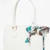 White Scarf Tote Bag