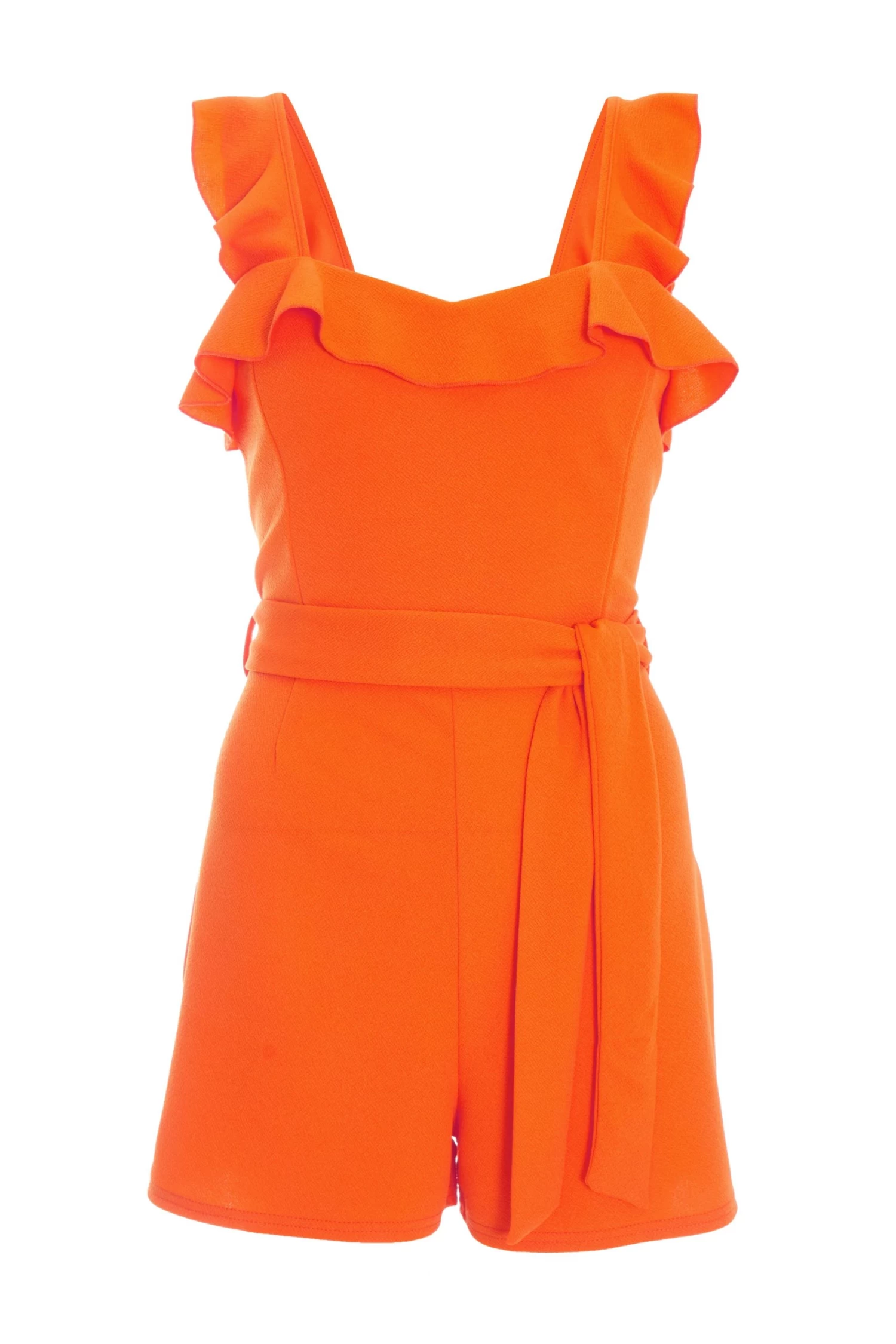 Orange Frill Playsuit