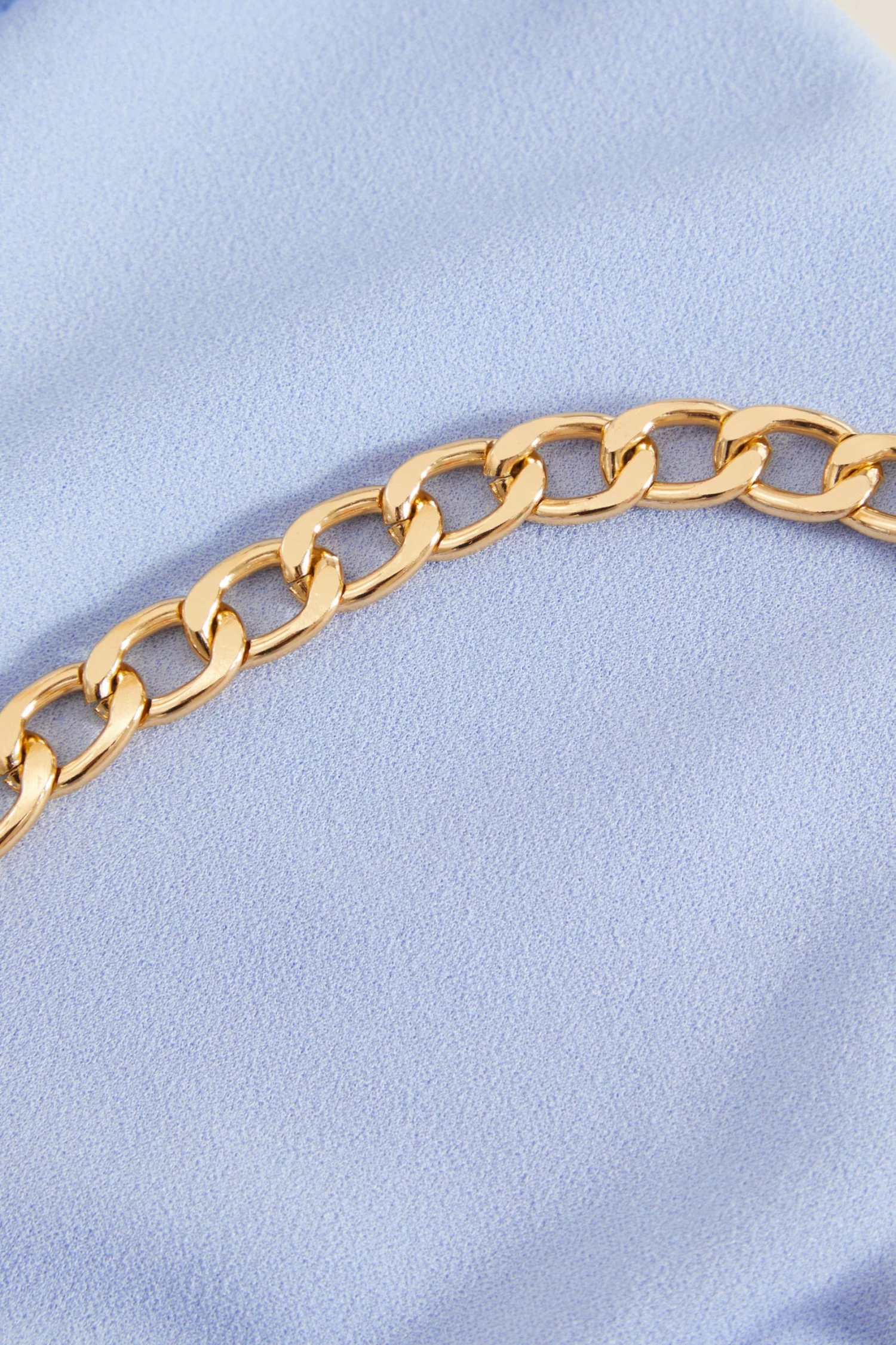 Blue Chain Ruched Midi Dress - Image 6