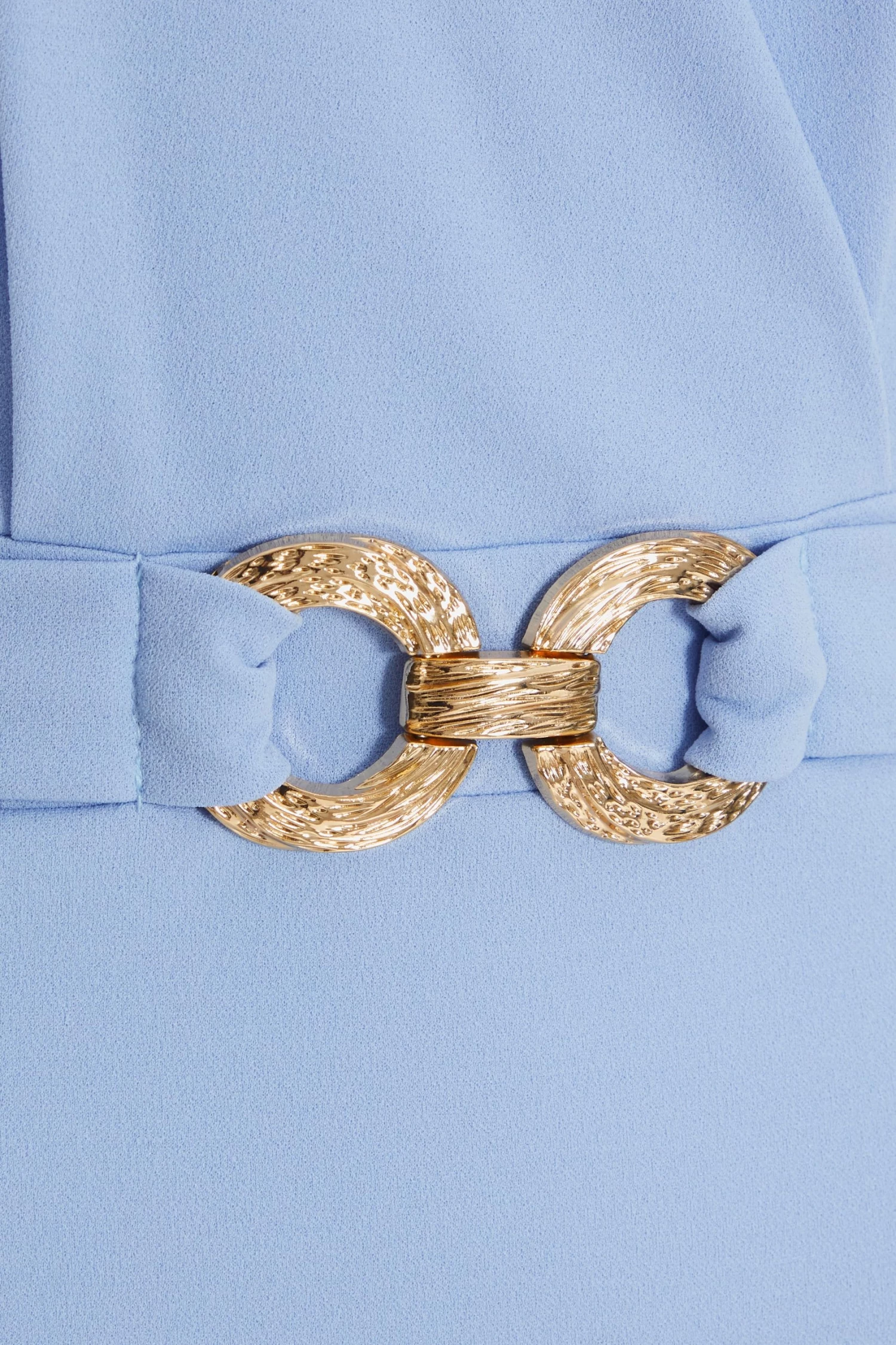 Light Blue Cap Sleeve Midi Dress - Image 6