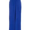 Royal Blue Crinkle Wide Leg Trousers