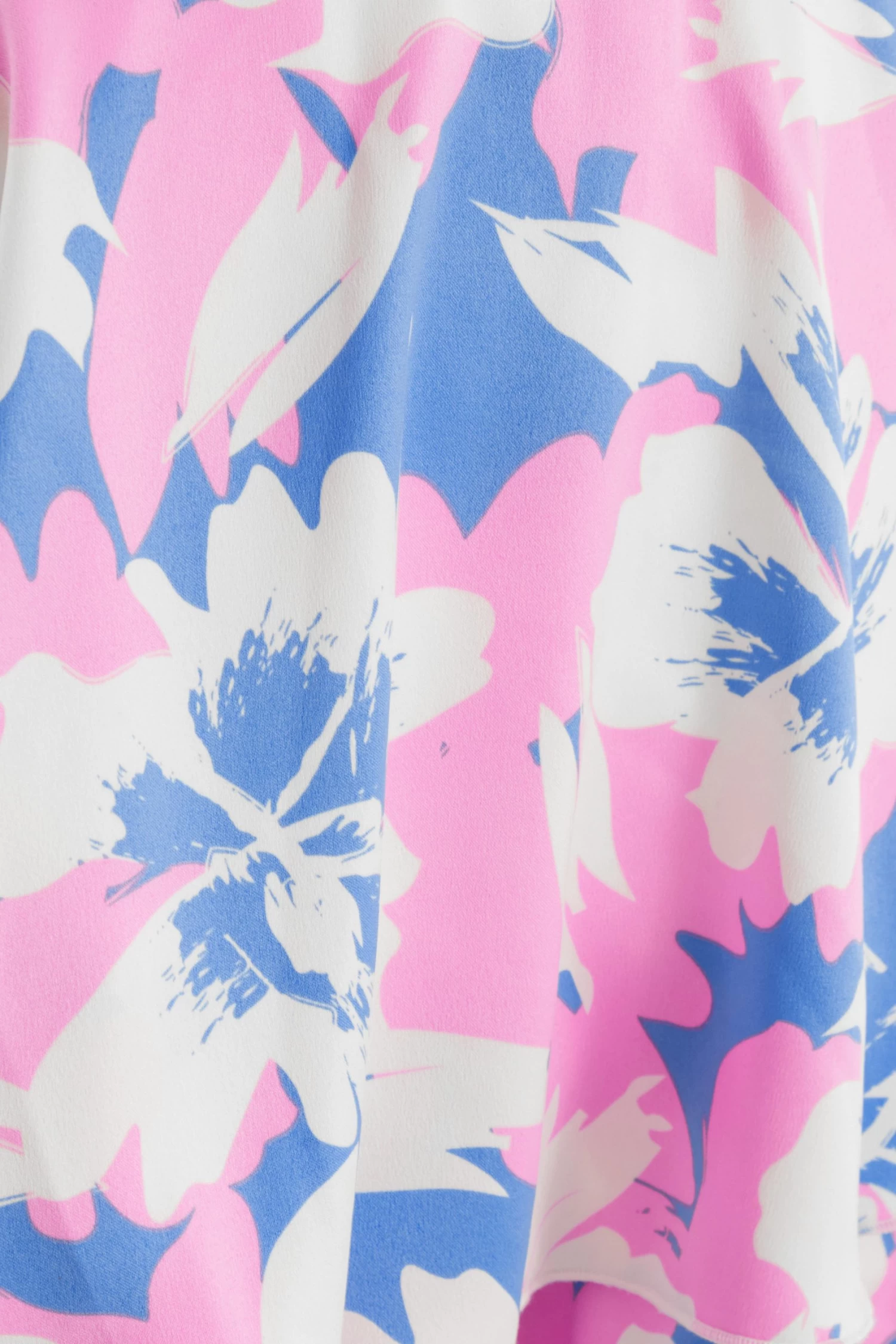 Petite Blue Satin Floral Print Playsuit - Image 6