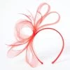 Red Pleated Loop Headband Fascinator