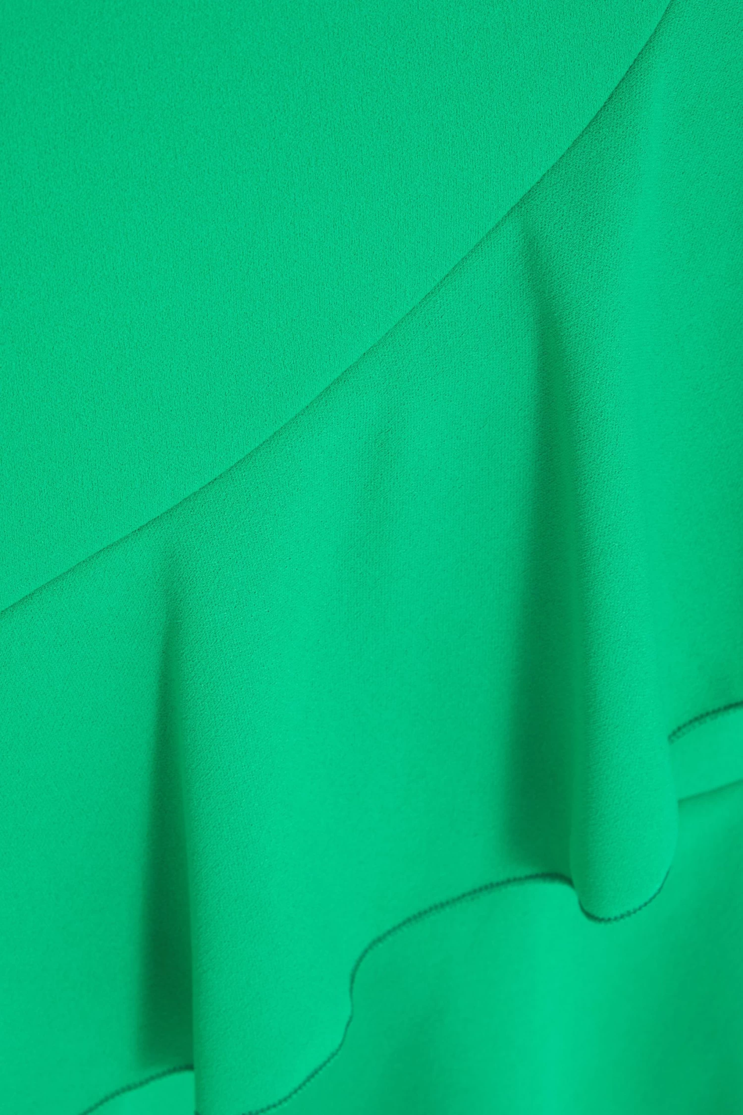 Curve Jade Green Frill Mini Dress - Image 6