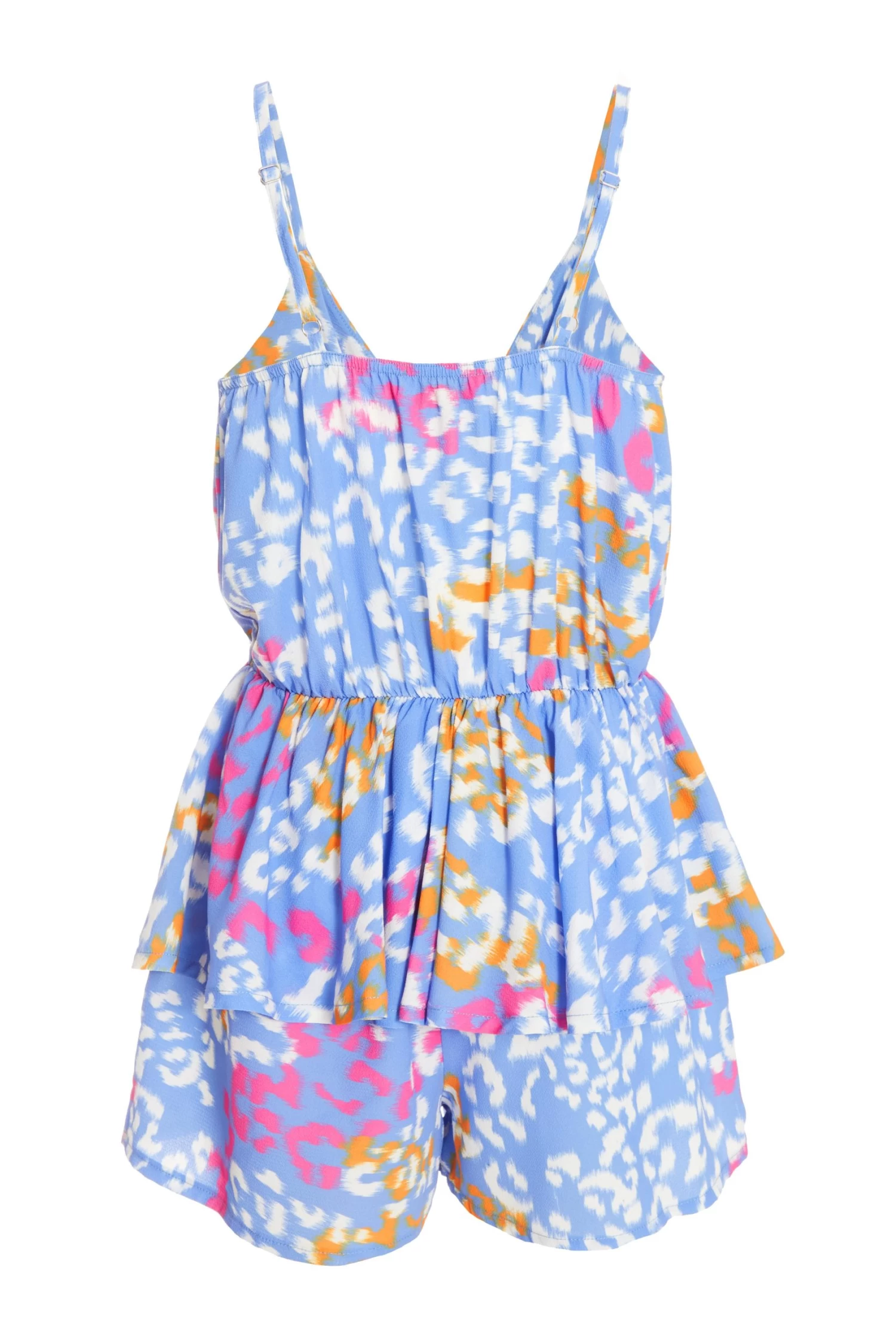 Blue Animal Print Playsuit - Image 5