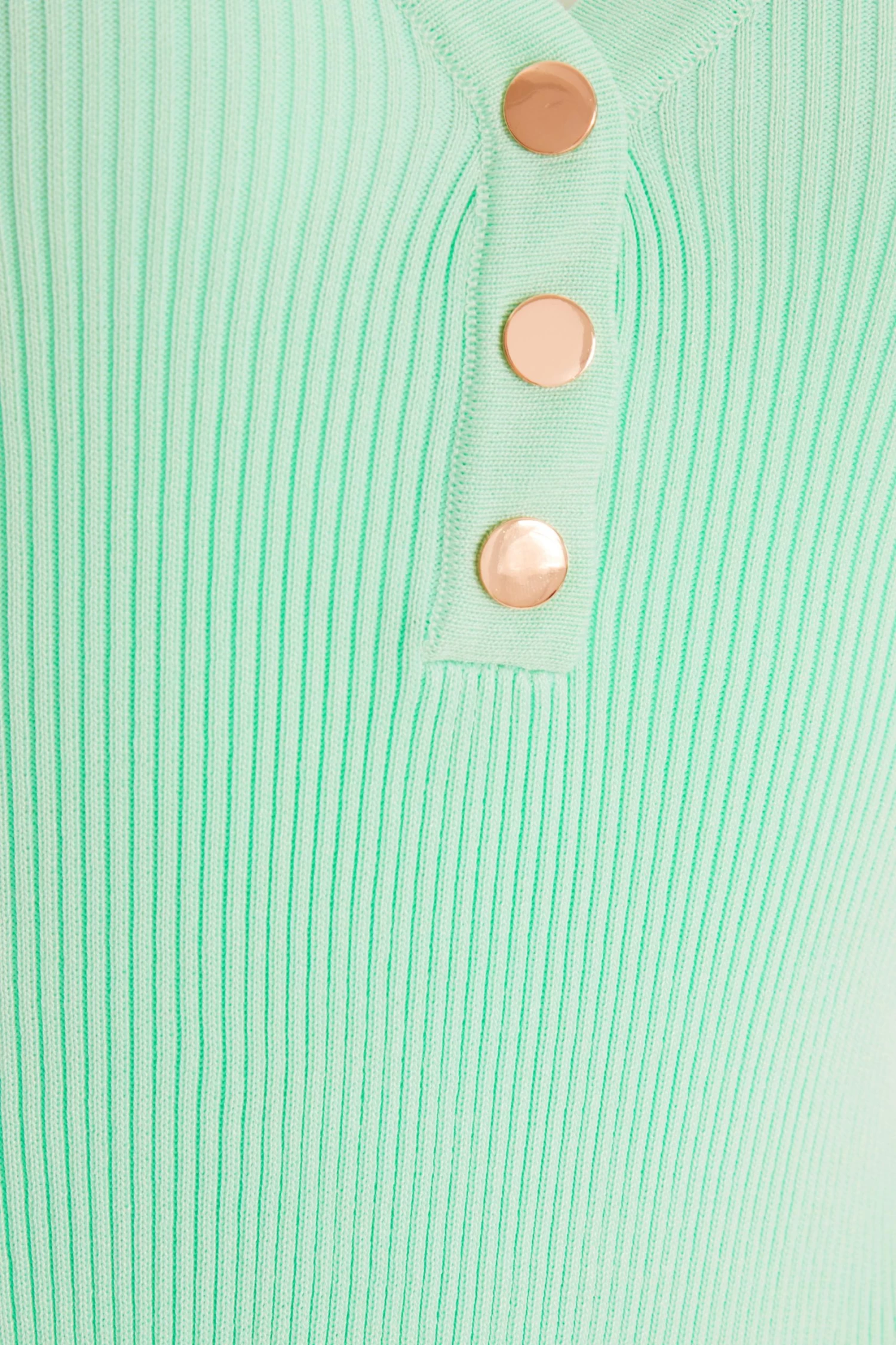 Mint Ribbed Button Bodysuit - Image 6