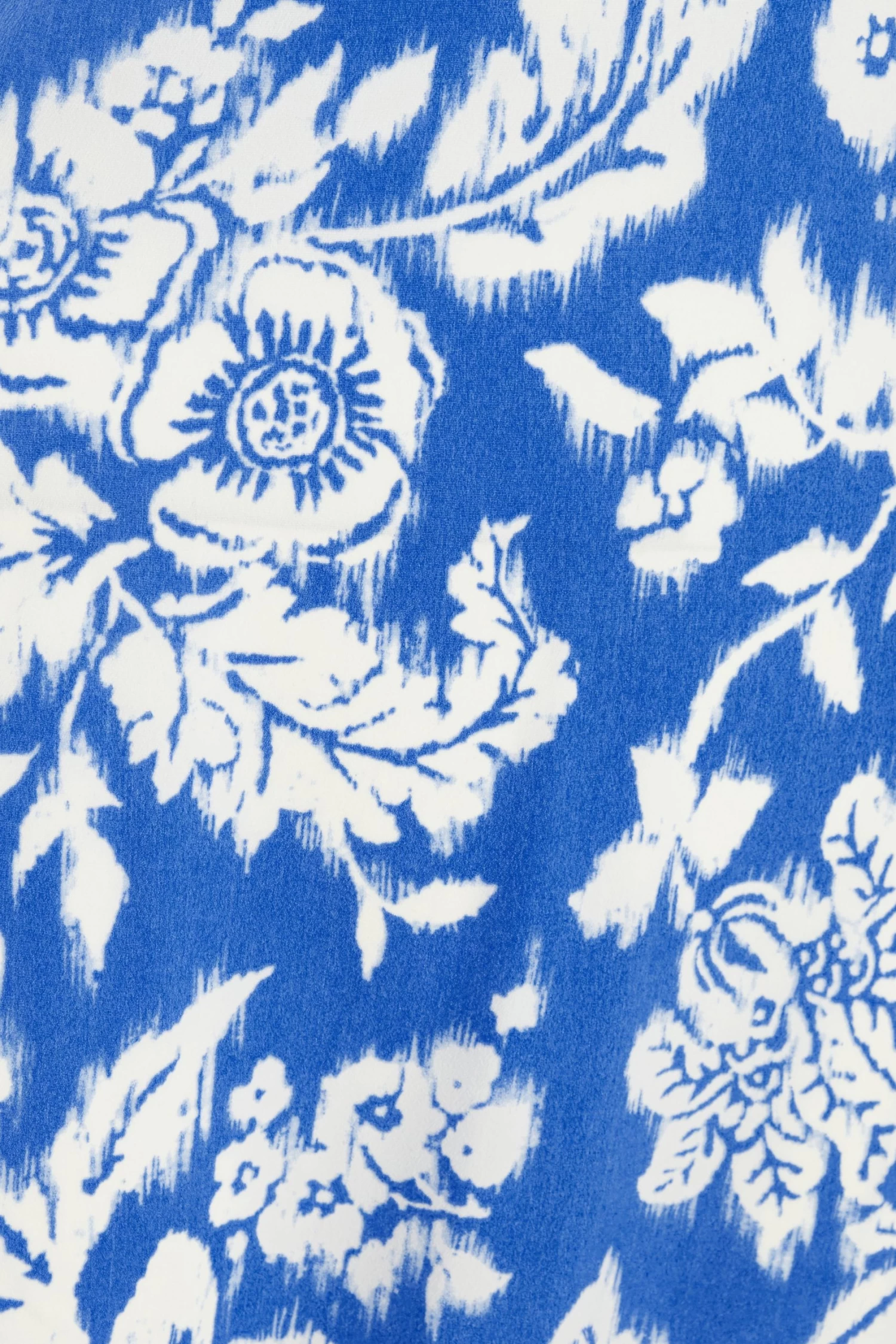 Blue Floral Strappy Midi Dress - Image 6