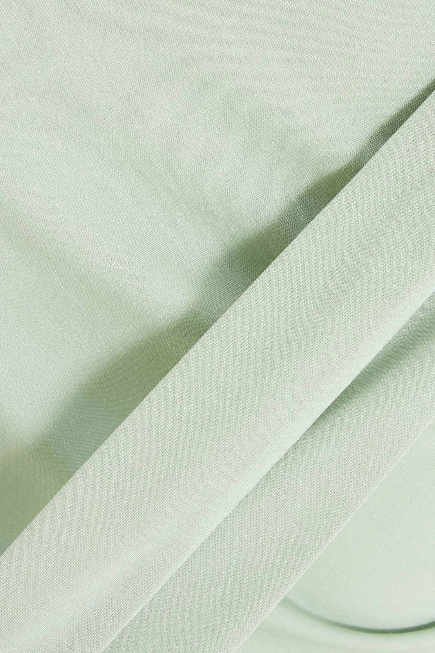 Sage Long Sleeve Frill Midi Dress - Image 6