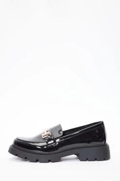 Black Patent Chunky Loafer