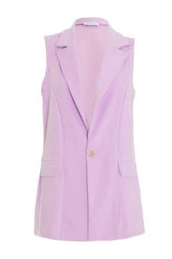 Lilac Sleeveless Blazer