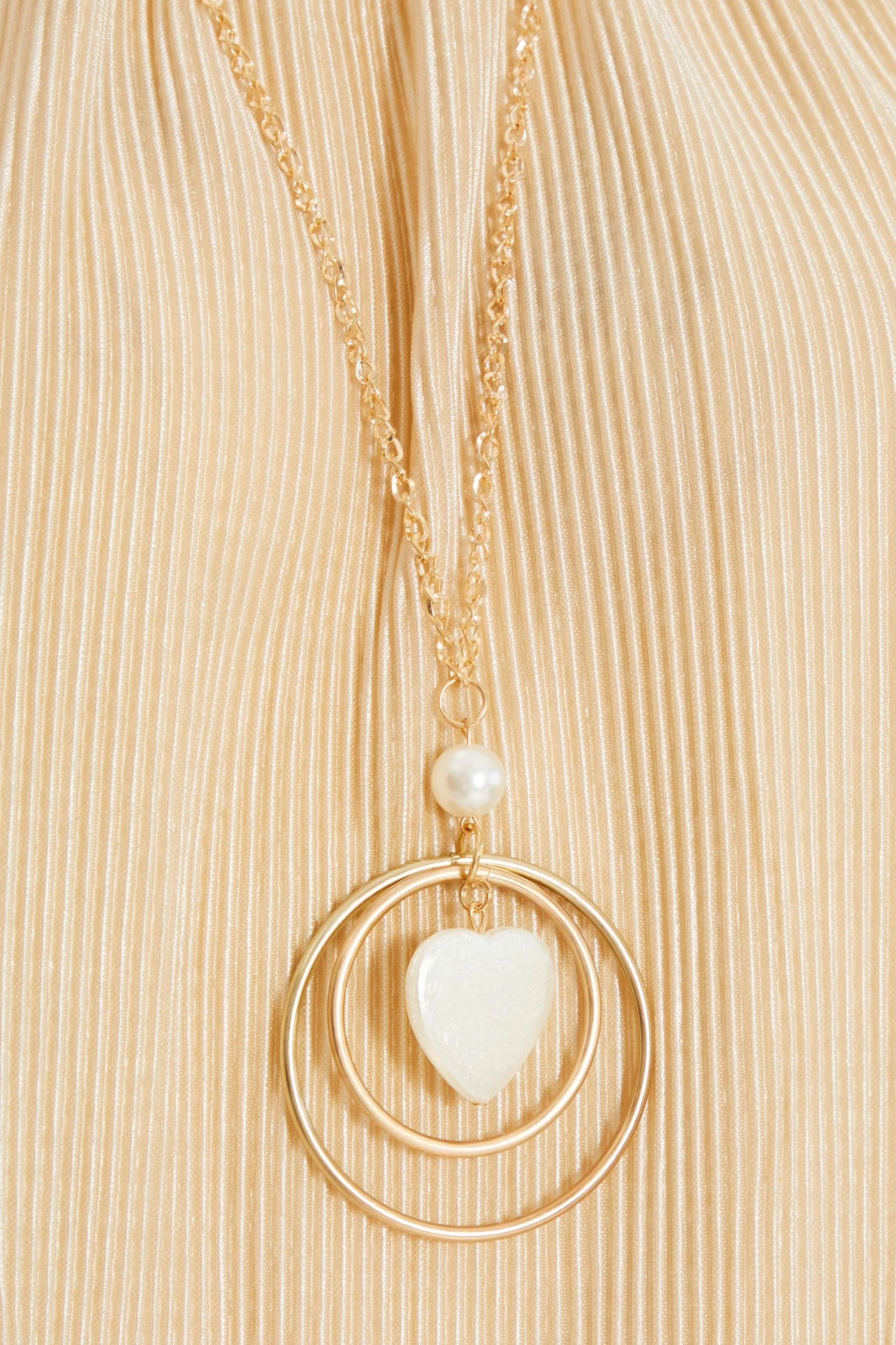 Beige Bardot Necklace Top - Image 6