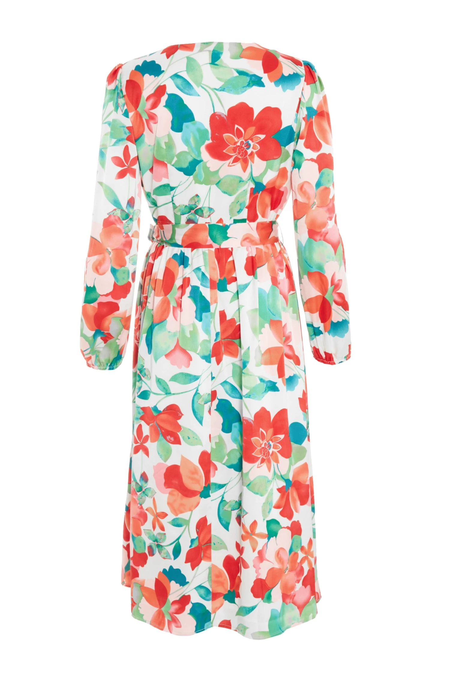 Multicoloured Tropical Midi Dress - Image 5