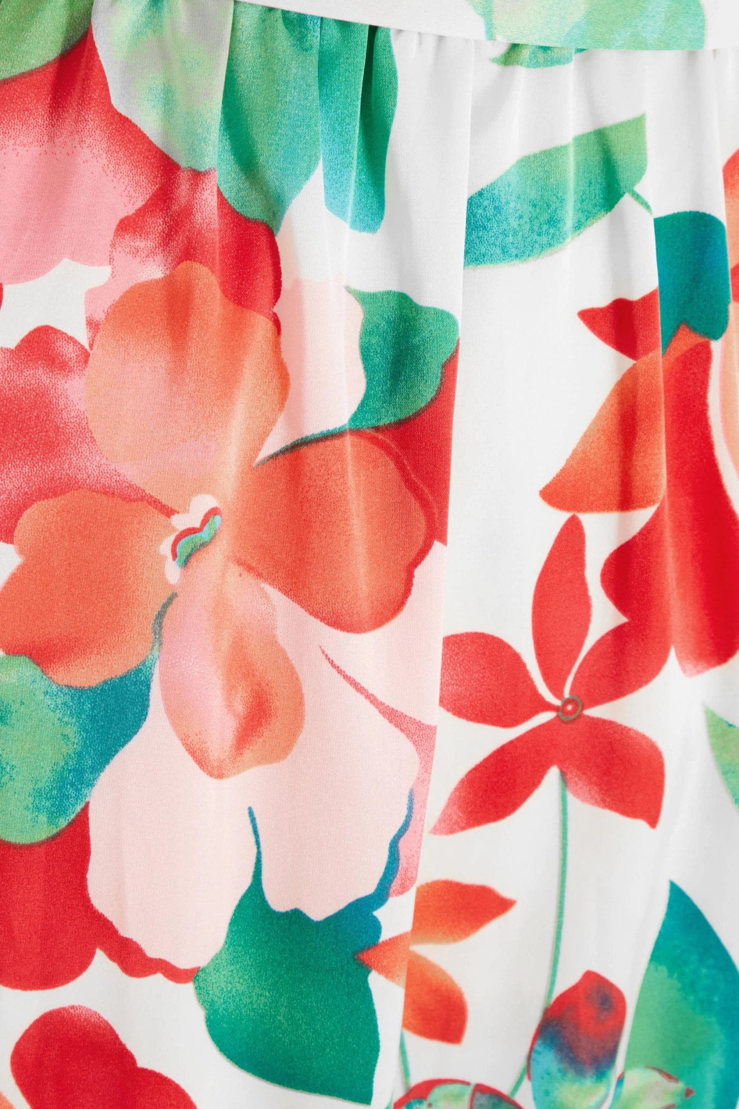 Multicoloured Tropical Midi Dress - Image 6