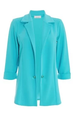 Blue Buttoned Blazer