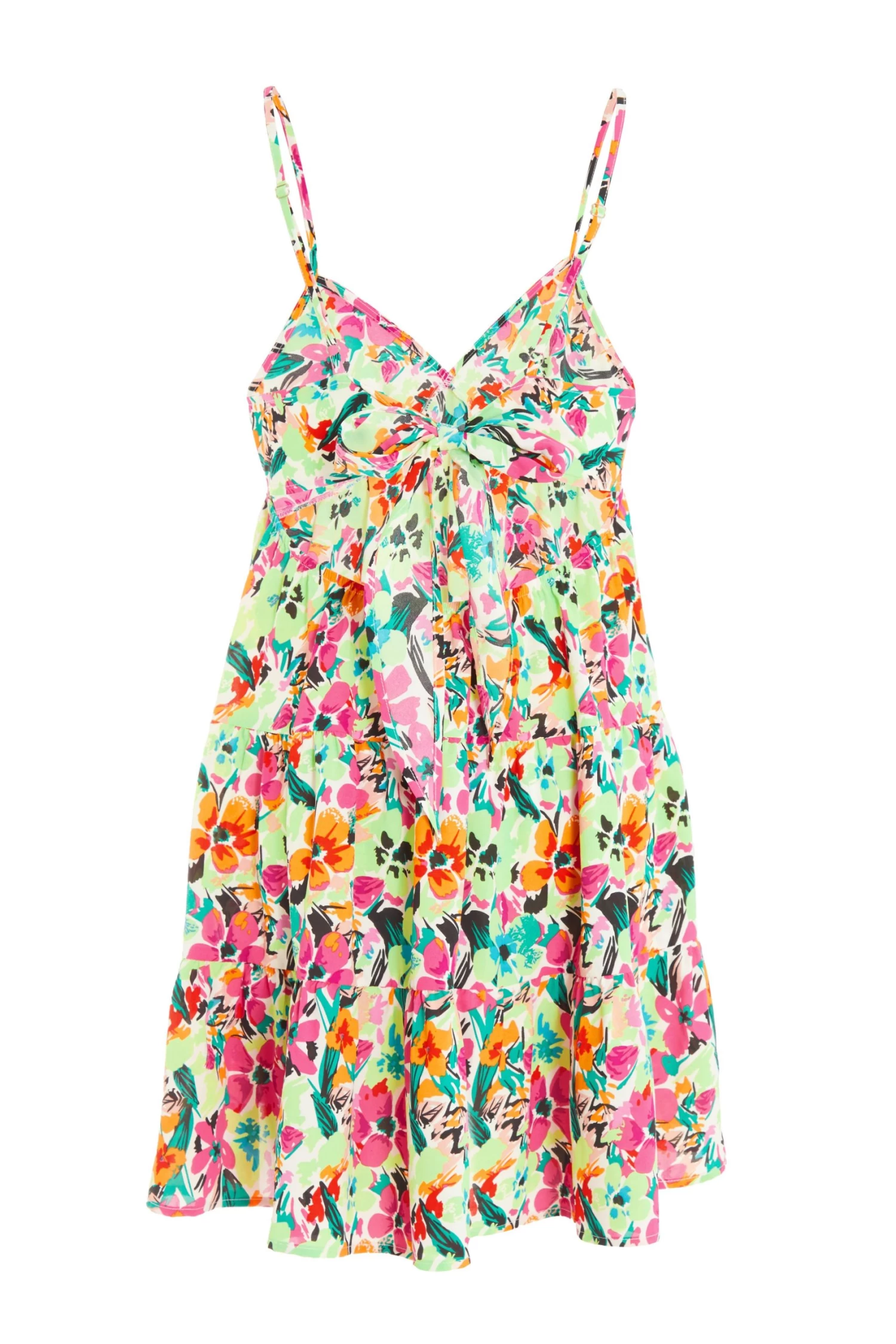 Multicoloured Floral Smock Dress - Image 5