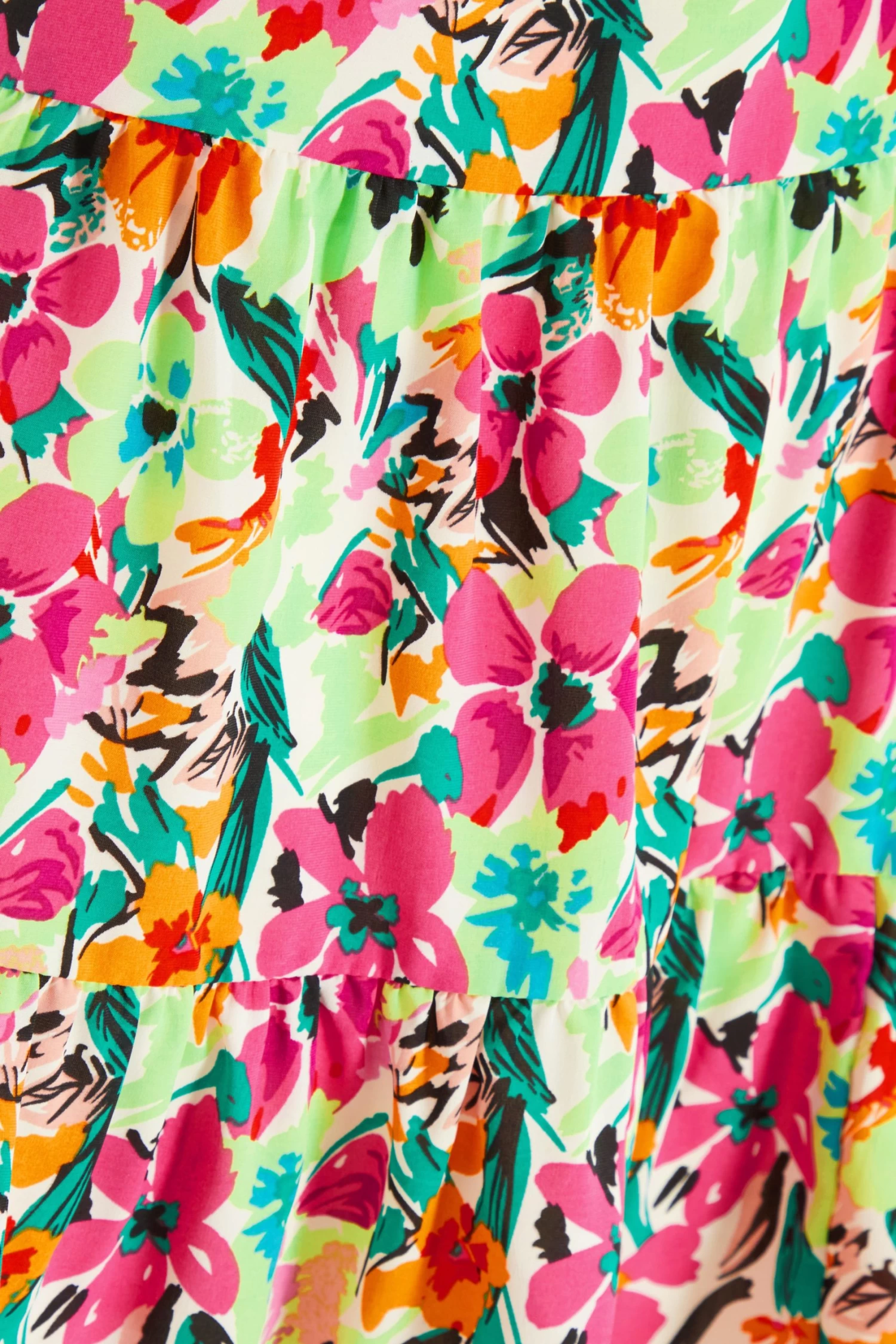 Multicoloured Floral Smock Dress - Image 6