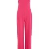 Pink Bardot Palazzo Jumpsuit