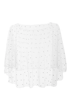 White Diamante Cape