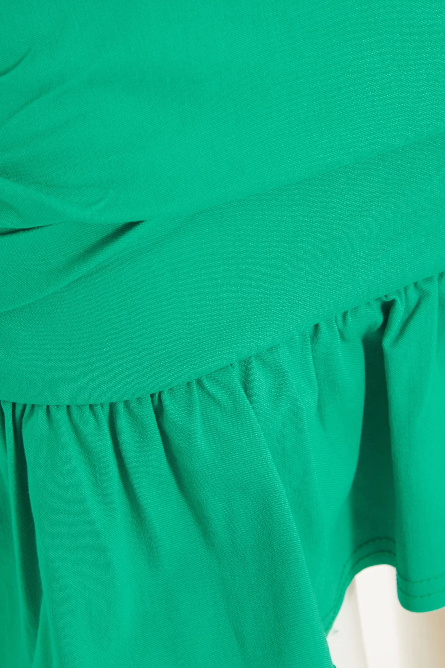 Jade Green Ruched Mini Skirt - Image 6