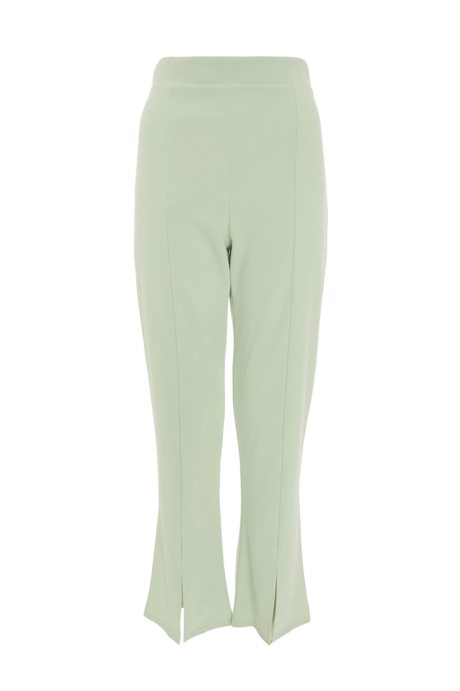 Petite Sage Split Front Trousers