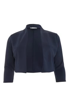 Curve Navy Crop Jacket
