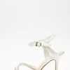 Bridal Wide Fit White Heeled Sandal
