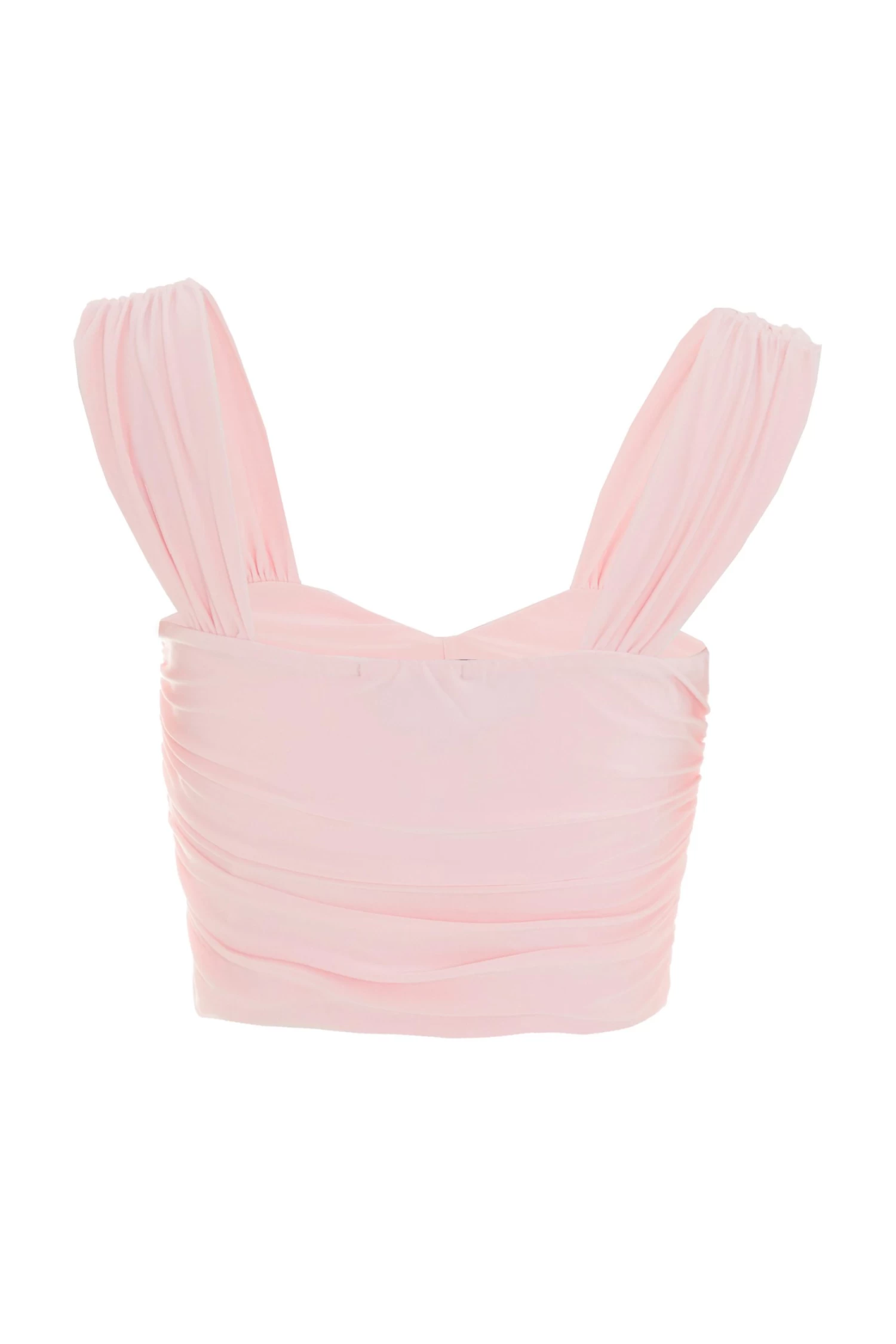 Pink Ruched Crop Top - Image 5