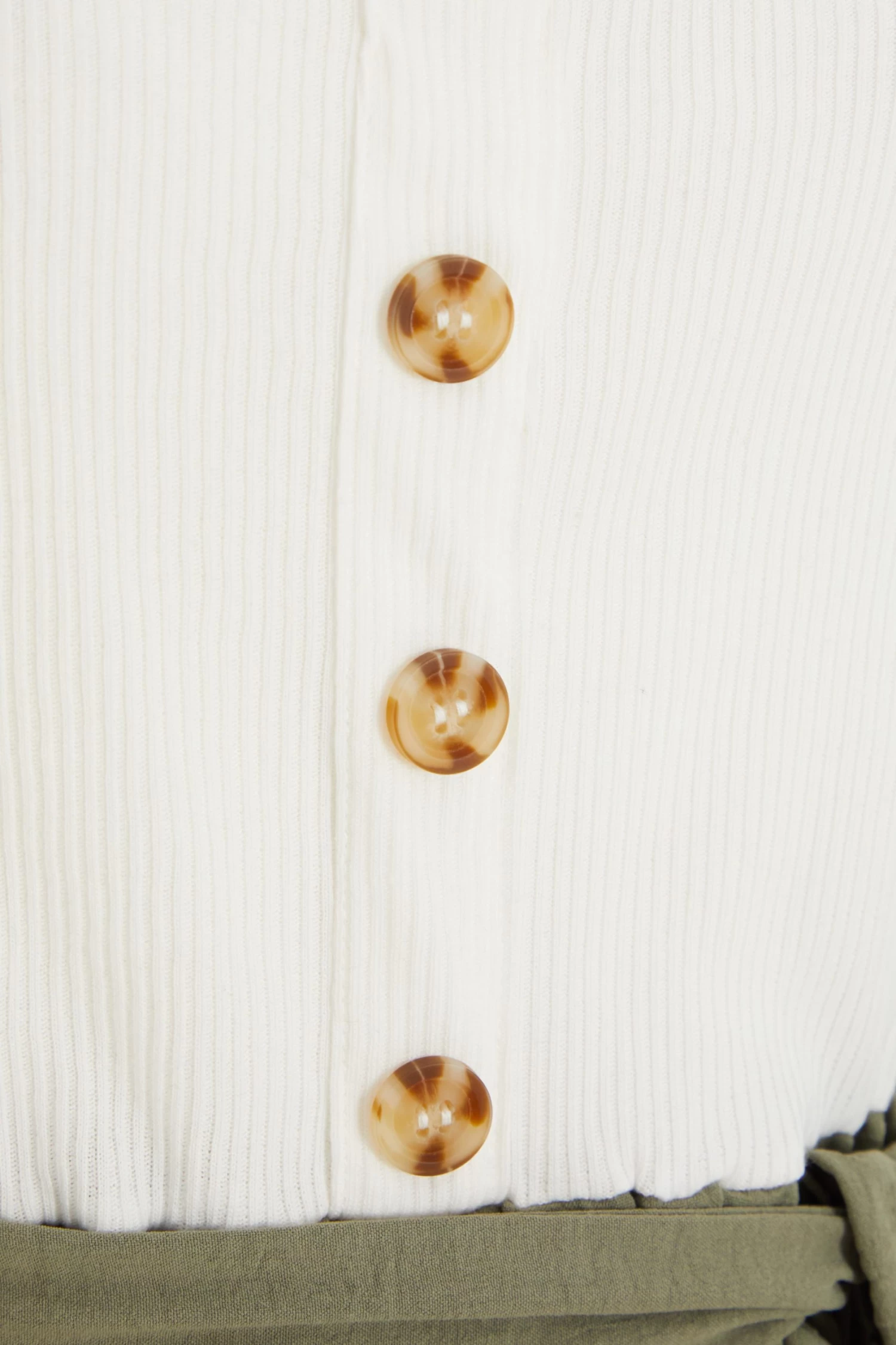 Khaki Button Front Playsuit - Image 6