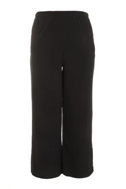 Curve Black Split Hem Trousers