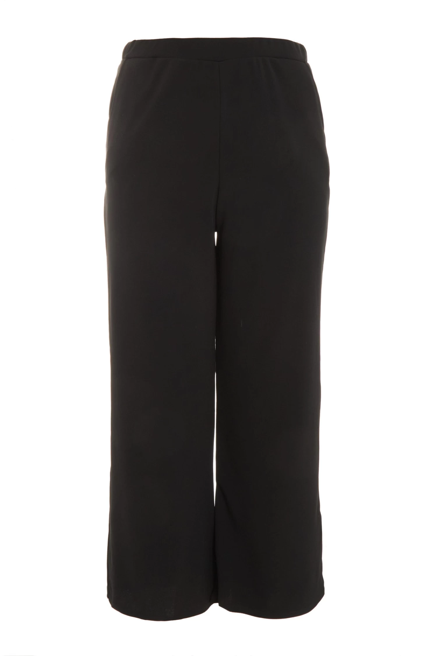 Curve Black Split Hem Trousers